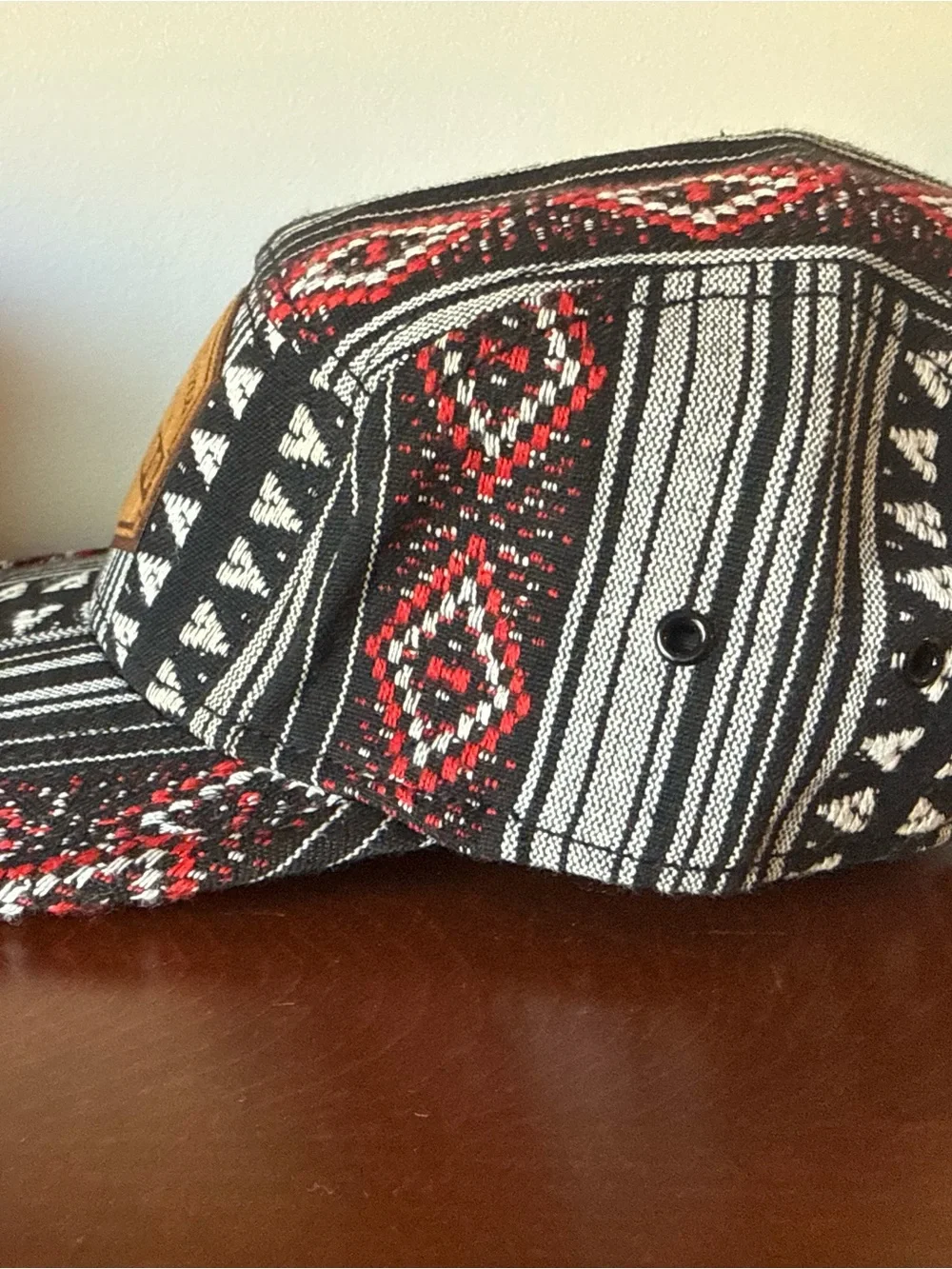 Fort Collins Colorado‎ Patterned Bucket Hat - Black, White & Red OSFM